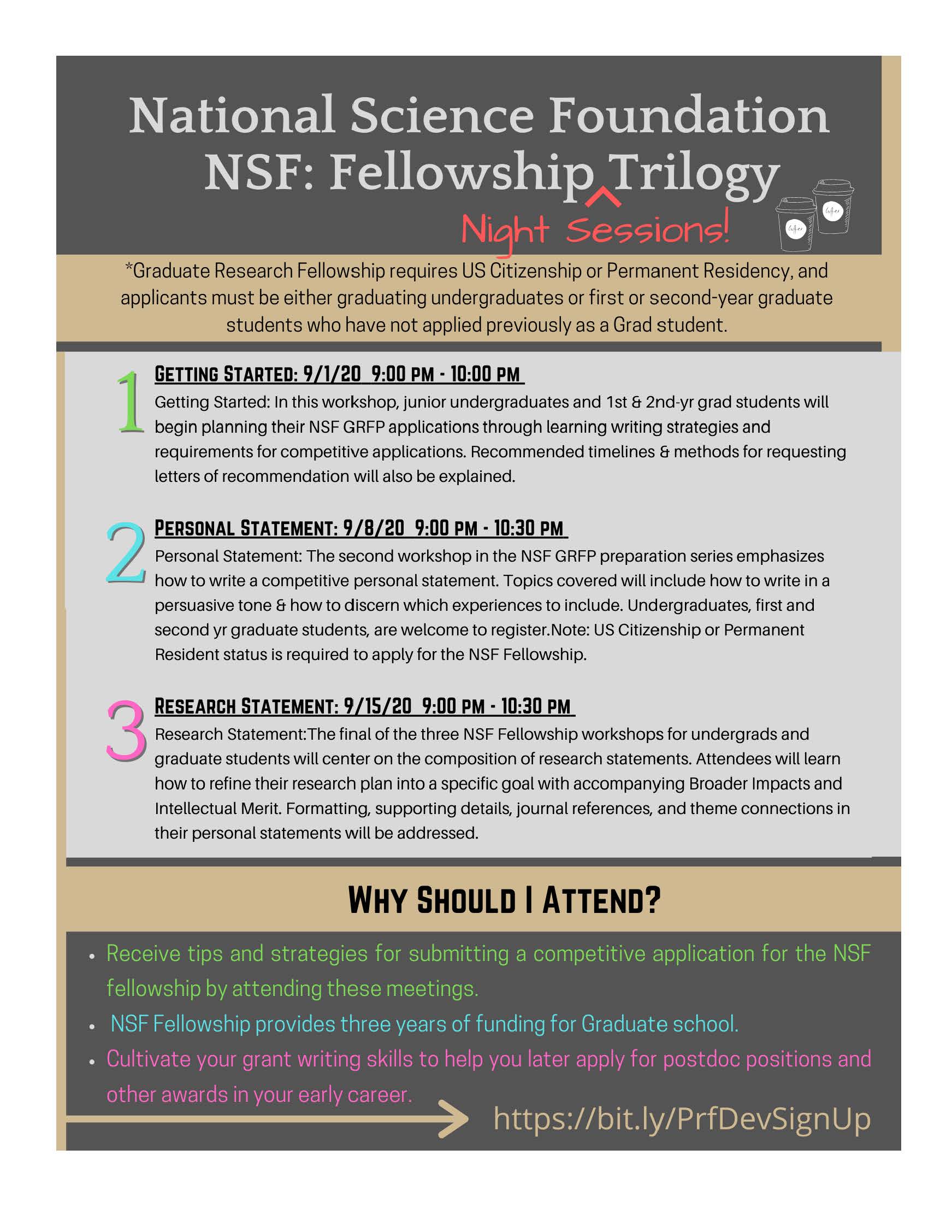 National Science Foundation Nsf Fellowship Trilogy Undergraduate Blog