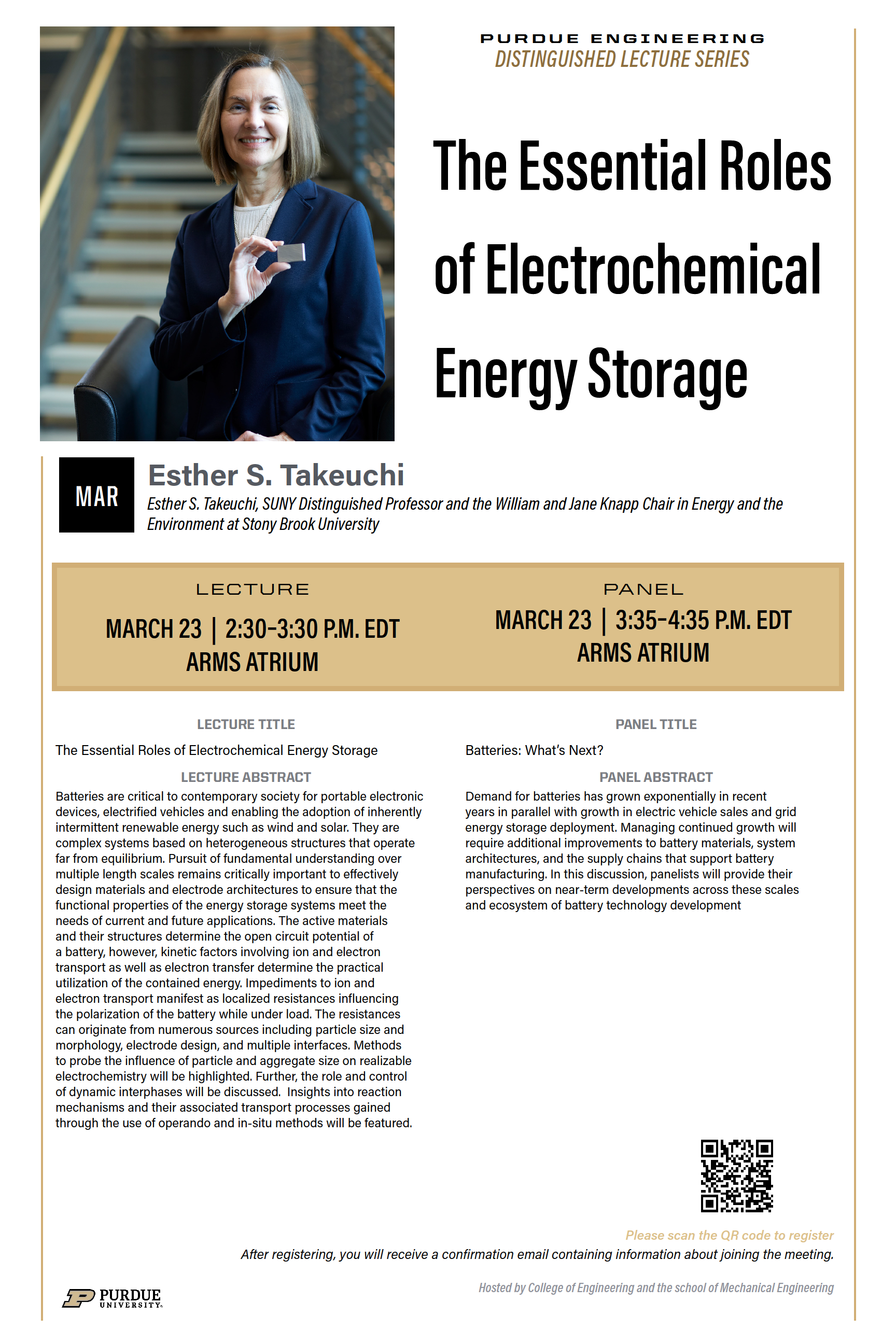 PEDLS: Esther Takeuchi – The Essential Roles of Electrochemical Energy